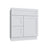 Shaker White vanity sink base - left configuration, 30" W x 34.5" H x 21" D, ViaWood Cabinets item VSBDL30
