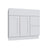 Slab White vanity sink base - right configuration, 36" W x 34.5" H x 21" D, ViaWood Cabinets item VSBDR36