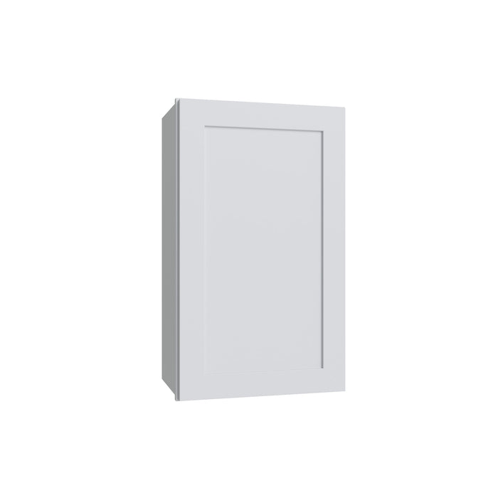 Shaker White single door wall cabinet, 15" W x 42" H x 12" D, ViaWood Cabinets item W1542