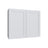 Shaker White double door wall cabinet, 30" W x 36" H x 12" D, ViaWood Cabinets item W3036