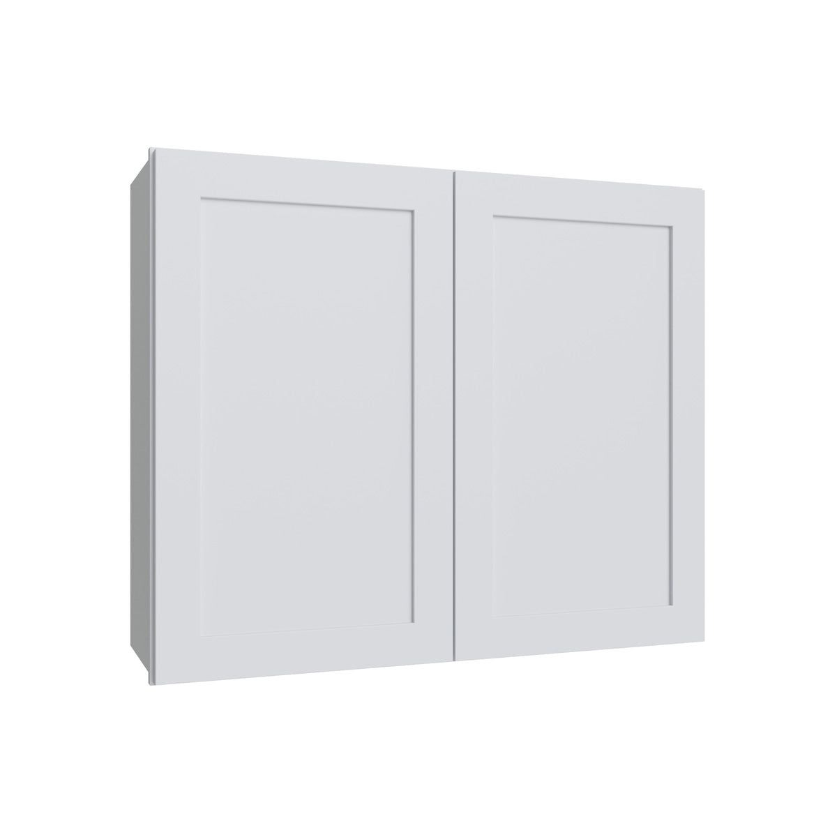 Shaker White double door wall cabinet, 30" W x 42" H x 12" D, ViaWood Cabinets item W3042