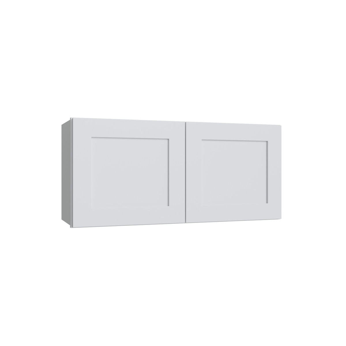 Shaker White double door wall cabinet, 33" W x 18" H x 12" D, ViaWood Cabinets item W3318