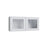 Shaker White wall cabinet with glass, 33" W x 15" H x 12" D, ViaWood Cabinets item WS3315-2