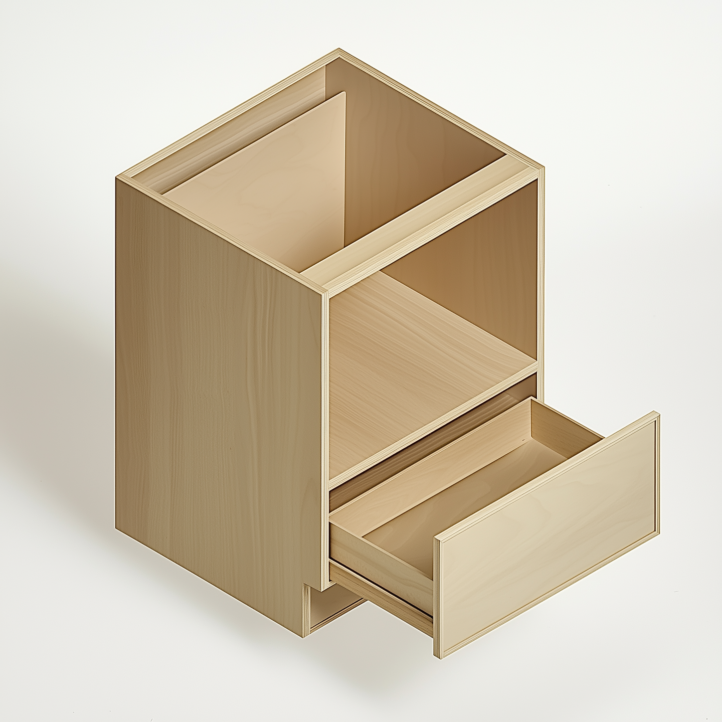 Unfinished Euro White Oak Microwave Base Cabinet - 30W x 34.5H x 24D (Item UWO-BASE-MICROWAVEBASECABINET-30WX345HX24D), 30" W x 34.5" H x 24" D, ViaWood Cabinets