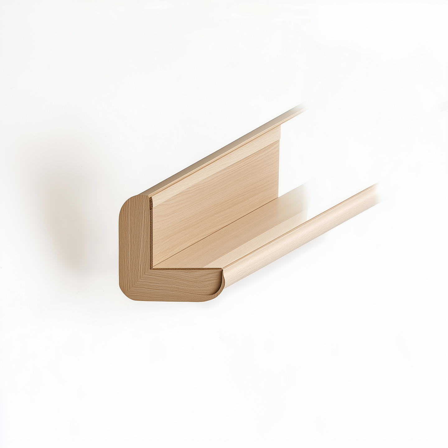 Unfinished Euro White Oak Corner Moulding - 1.5W x 96H x 1.5D (Item UWO-ACC-CORNERMOULDING-15WX96HX15D), 1.5" W x 96" H x 1.5" D, ViaWood Cabinets