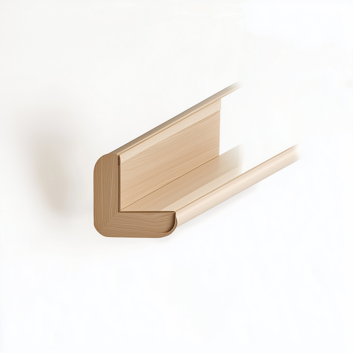 Unfinished Euro White Oak Corner Moulding - 1.5W x 96H x 1.5D (Item UWO-ACC-CORNERMOULDING-15WX96HX15D), 1.5" W x 96" H x 1.5" D, ViaWood Cabinets