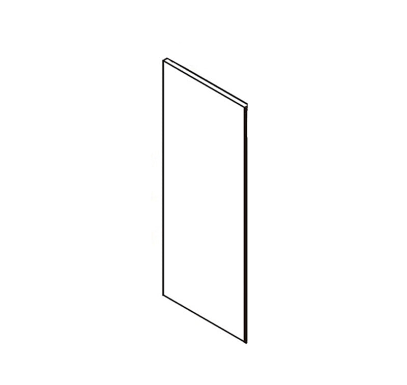 Unfinished Euro White Oak Wall Side Panel - 12 W x 42 H x .75 D (Item UWO-ACC-WALLSIDEPANEL-12WX42HX75D), 12" W x 42" H x 0.75" D, ViaWood Cabinets