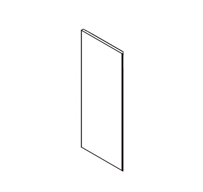 Unfinished Euro White Oak Wall Side Panel - 12 W x 42 H x .75 D (Item UWO-ACC-WALLSIDEPANEL-12WX42HX75D), 12" W x 42" H x 0.75" D, ViaWood Cabinets